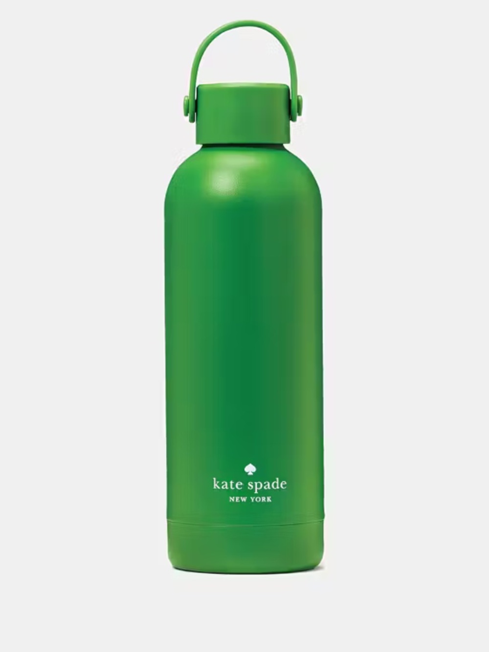 Kate Spade Matte Green Insulated Bottle with Loop Cap